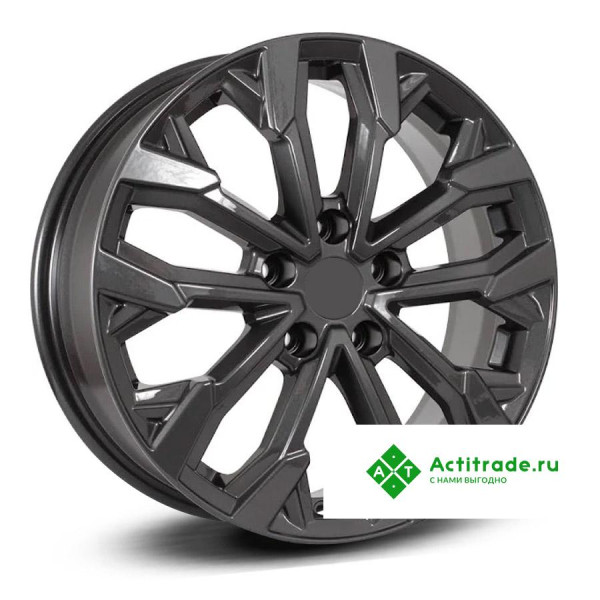 КиК Морейн R17/6.5J PCD 5x105 ET 38 ЦО 56,6 темно - серый глянцевый