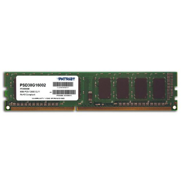 Память DIMM DDR3 8Гб 1600МГц Patriot Memory (12800Мб/с, CL11, 240-pin, 1.5 В)