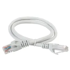 Патч-корд IEK PC01-C5EUL-2M (RJ45(m), RJ45(m), внутренний, 2м, 5E, 4пары, U/UTP, серый) [PC01-C5EUL-2M]