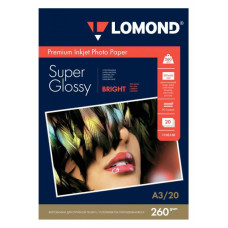 Фотобумага Lomond 1103130 (A3, 260г/м2, для струйной печати, односторонняя, высокоглянцевая, 20л) [1103130]