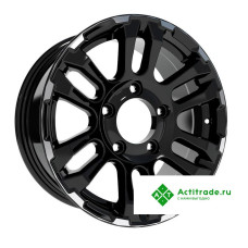 Скад Тайга R16/7J PCD 5x139,7 ET 40 ЦО 98,6 черный с полированной лицевой поверхностью [2120005]