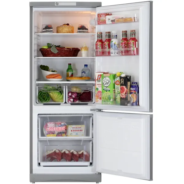 Холодильник Indesit ES 15 GA (A, 2-камерный, серебристый)