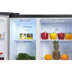 Холодильник Hyundai CS5003F (No Frost, A+, 2-камерный, Side by Side, инверторный компрессор, черная сталь)