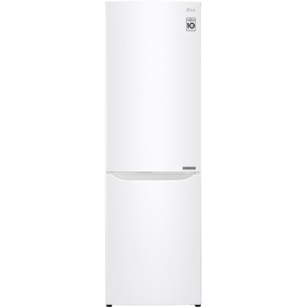 Холодильник LG GA-B419SWJL (No Frost, A+, 2-камерный, объем 354:230/124л, инверторный компрессор, белый)