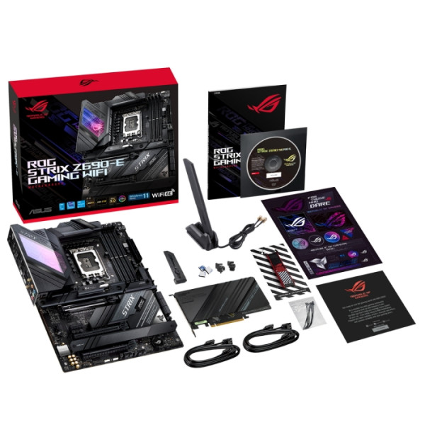 Материнская плата ASUS ROG STRIX Z690-E GAMING WIFI (LGA1700, Intel Z690, xDDR4 DIMM, ATX, RAID SATA: 0,1,15,5)