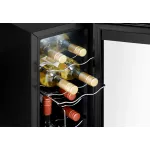 Винный шкаф Weissgauff WWC-12 Bottle (A, 1-камерный, черный)
