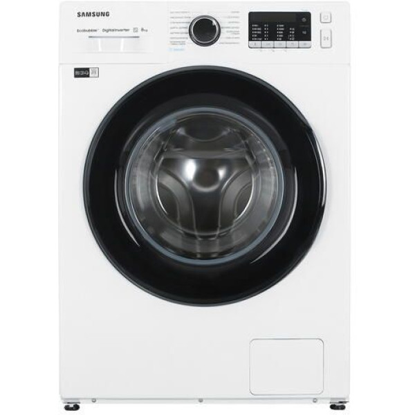 Стиральная машина Samsung WW80AGAS22AE(60x85x45см, фронтальная, макс:8кг, 1200об/мин, защита от протечек, белый)