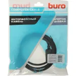 Кабель аудио-видео Buro (DisplayPort (m), HDMI (m), 2м)
