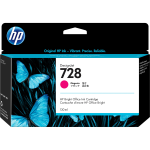 Чернильный картридж HP 728 (пурпурный; 130стр; 130мл; DJ T730, T830)
