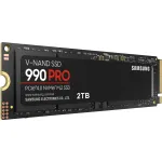 Жесткий диск SSD 2Тб Samsung 990 PRO (2280, 7450/6900 Мб/с, 1550000 IOPS, PCIe 4.0 x4 (NVMe), 2048Мб, для ноутбука и настольного компьютера)