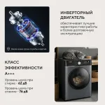 Стиральная машина Hyundai WME7217(фронтальная полноразмерная, класс стирки/отжима/э.потребления: C/A+++ , макс: 7кг, 1200 об/мин, инвертер, 60x85x44.5см, серый)