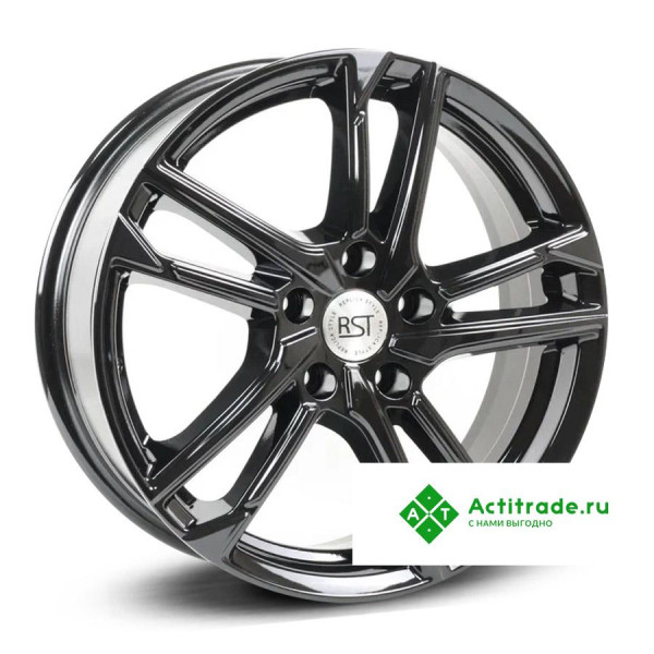 RST R197 R17/6.5J PCD 5x108 ET 33 ЦО 60,1 черный глянцевый