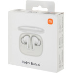 Гарнитура Xiaomi Redmi Buds 6 (беспроводные внутриканальные в ушной раковине закрытые, шумоподавление, 54/475мА*ч, 10ч, USB Type-C, IP54)