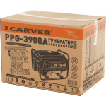 Электрогенератор Carver PPG-3900A (бензиновый, однофазный, пуск ручной, 3,2/2,9кВт, непр.работа 12ч)