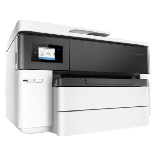 МФУ HP OfficeJet Pro 7740 (струйная, цветная, A3, 512Мб, 600x600dpi, авт.дуплекс, 250стр в мес, RJ-45, USB, Wi-Fi)