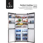 Холодильник Lex LCD505GIGID (No Frost, A+, 3-камерный, Side by Side, инверторный компрессор, золотистый)