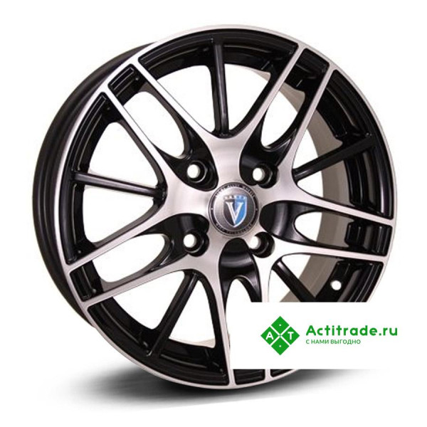 Venti 1406 R14/5.5J PCD 4x98 ET 35 ЦО 58,6 черный с полированной лицевой поверхностью