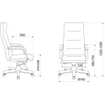 Кресло руководителя Бюрократ T-9927WALNUT