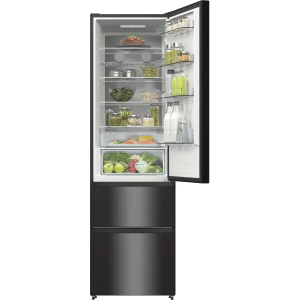 Холодильник Hisense RM469N4AFD1 (No Frost, A+++, 2-камерный, объем 396:270/126л, инверторный компрессор, черный)
