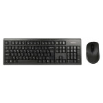 Клавиатура и мышь A4Tech 7100N Black USB (радиоканал, классическая мембранная, 104кл, светодиодная, кнопок 3, 1200dpi)