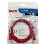 Патч-корд Buro 1427808 (RJ-45 (m), RJ-45 (m), алюминий омедненный, 1,5м, 5E, 4пары, UTP)