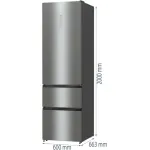 Холодильник Hisense RM469N4ACD (No Frost, A++, 2-камерный, объем 396:270/126л, инверторный компрессор, серый)