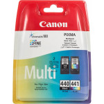 Чернильный картридж Canon PG-440/CL-441 (многоцветный, черный; 180стр; 8мл; MG2140, MG3140; двойная упаковка)