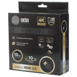 Кабель аудио-видео Cactus (HDMI (m), HDMI (m), 10м)