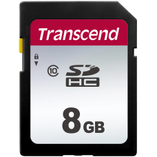 Карта памяти SDHC 8Гб Transcend (Class 10, 20Мб/с, UHS-I) [TS8GSDC300S]